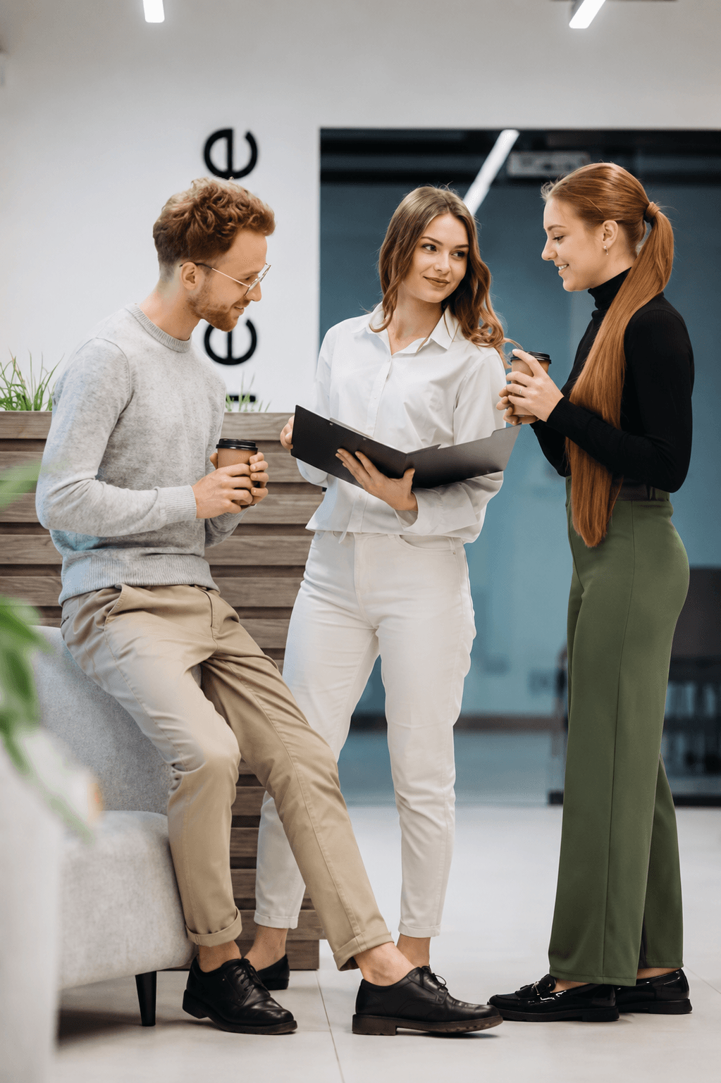 Consultants in discussion